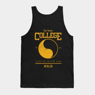 Tar Valon College Yellow Ajah Slogan and Symbol Tank Top